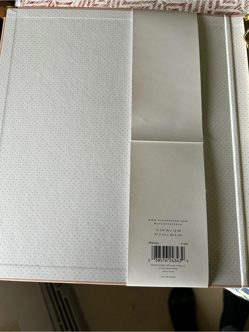 Sugar Paper Pink 3-Ring Binder With Labels, Dividers, and Pockets